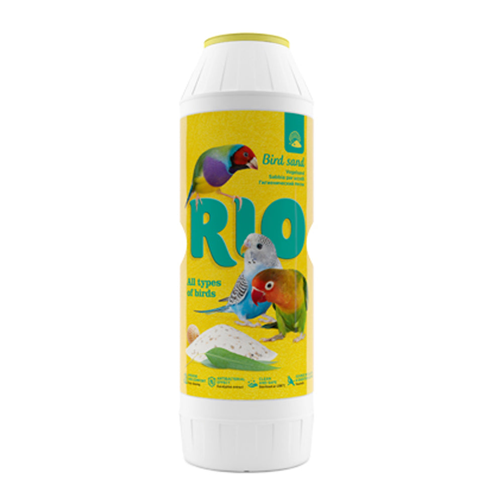 RIO bird sand with eucalyptus extract and seashells