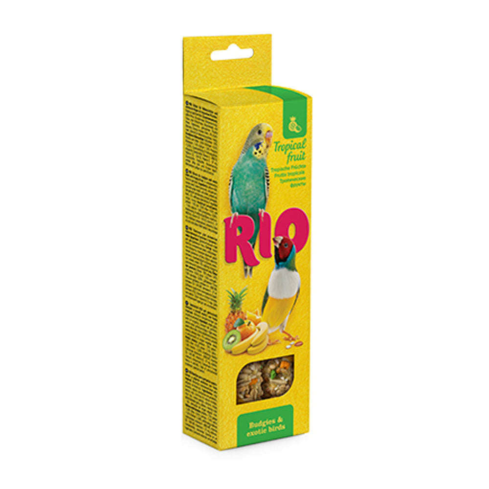 RIO Sticks for Budgies and Exotic Birds with Tropical Fruit 2x40gm