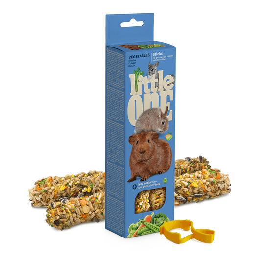 Little One Sticks for Guinea Pigs Rabbits and Chinchillas with Vegetables 2x60gm