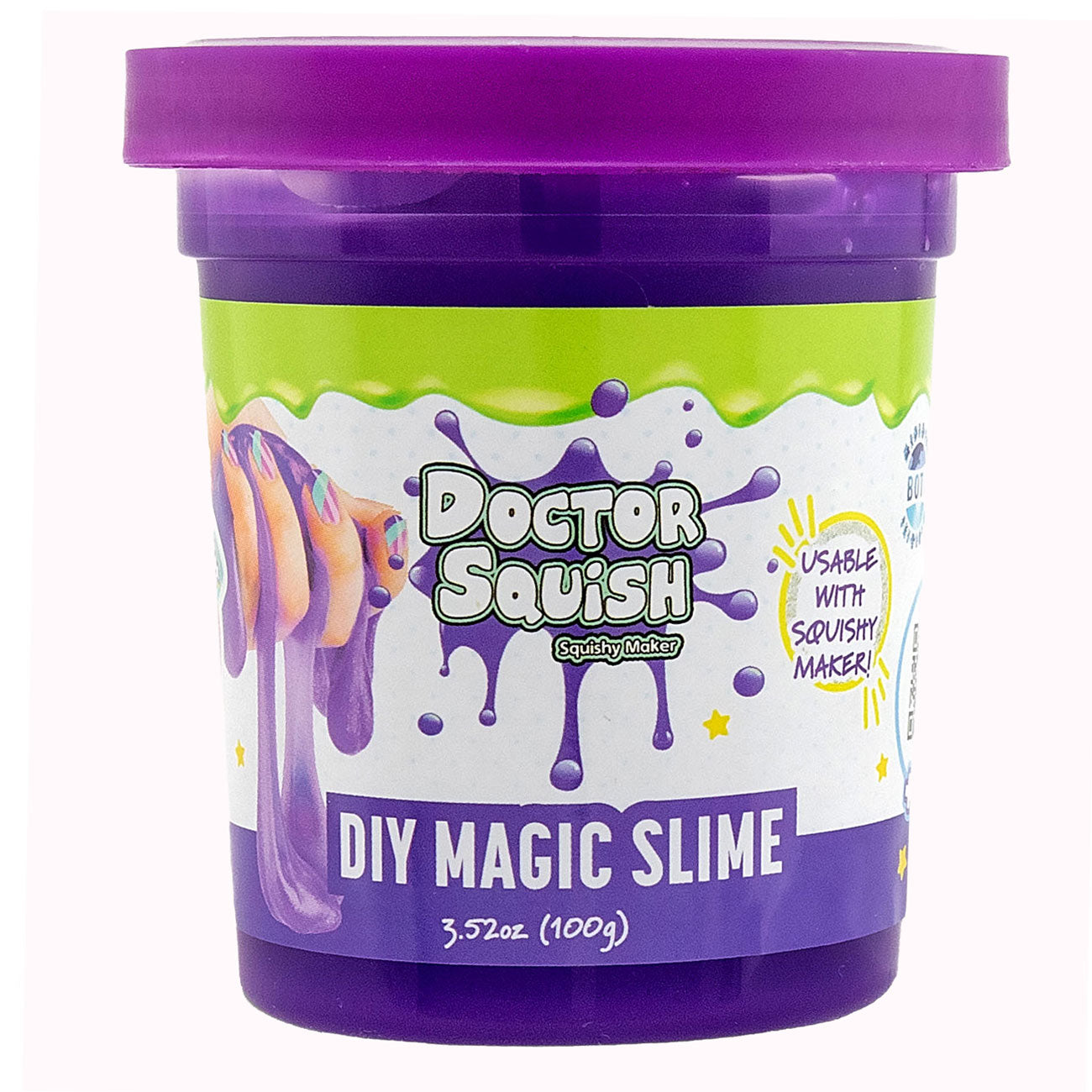 DOCTOR SQUISH - DIY MAGIC SLIME BLISTER PACK - PURPLE - 100 GRAMS