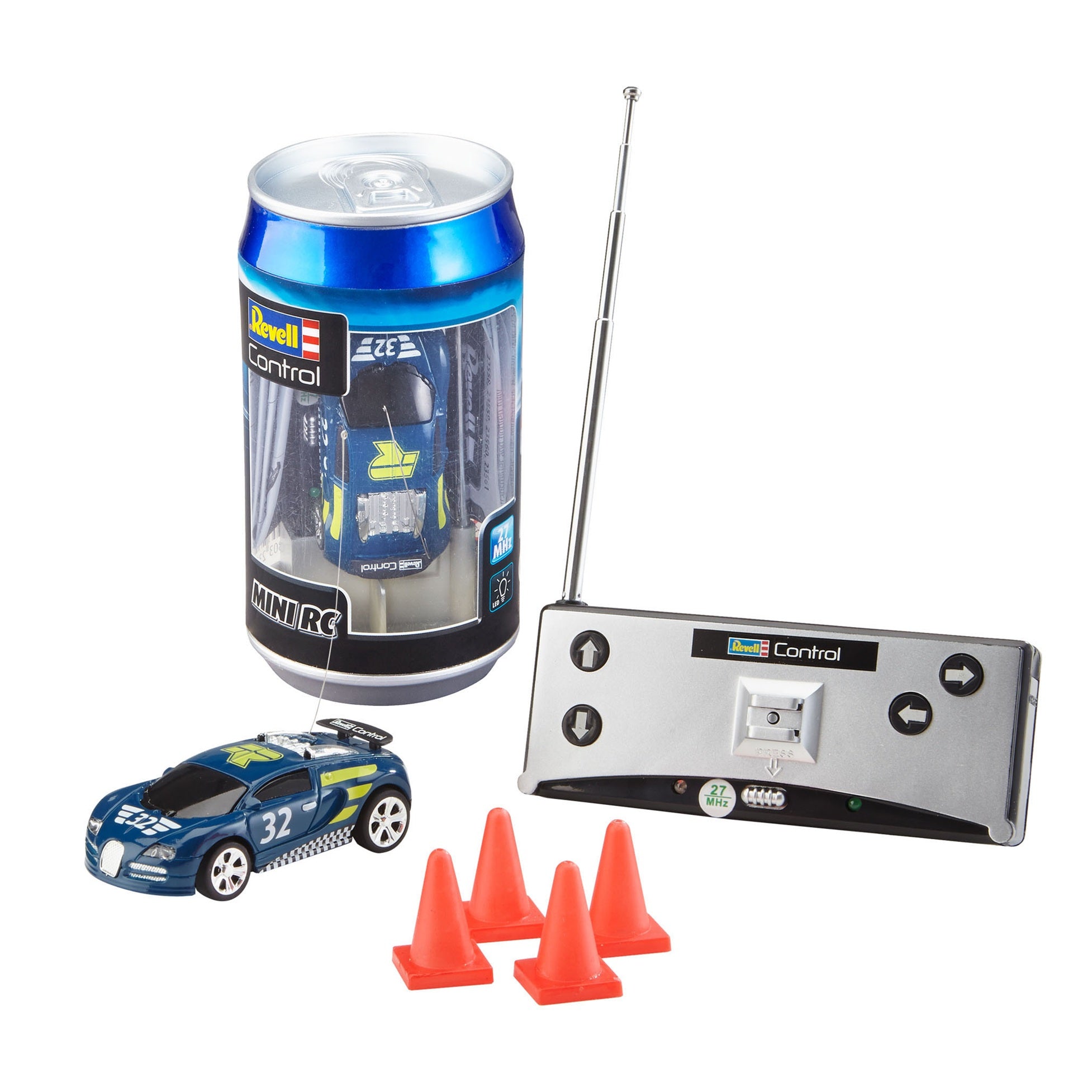 Revell RC Mini Racing Car In Can Rechargable - Blue – Flitit - Online Store