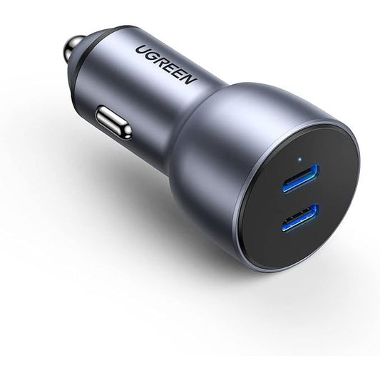 UGreen Car Charger 2-Port, 50W Fast Car Charger CD213