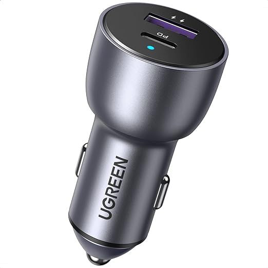 UGreen Car Charger 2-Port, 52.2W Fast Car Charger CD213