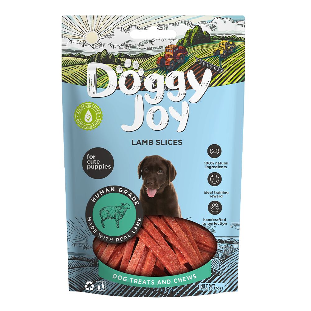 Doggy Joy Lamb Slices Puppy Treats 90gm