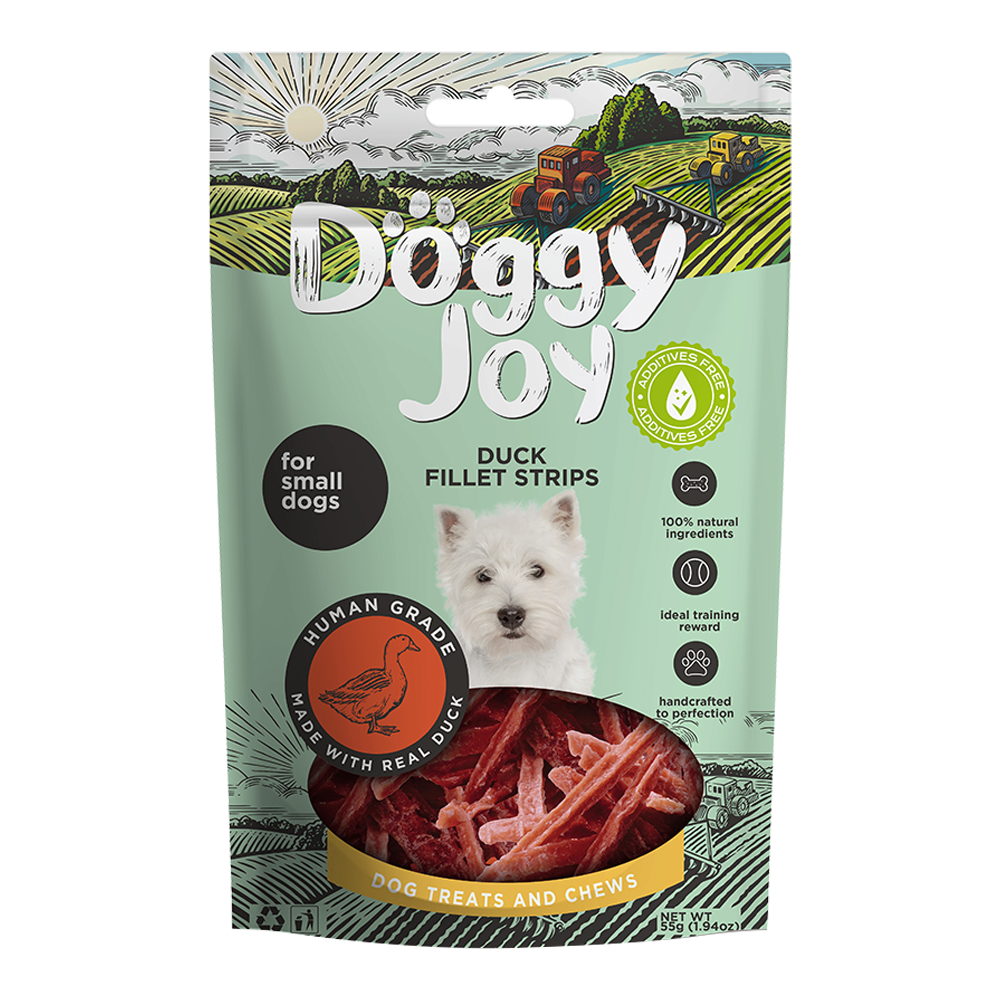 Doggy Joy Duck Fillet Strips Dog Treats 55gm