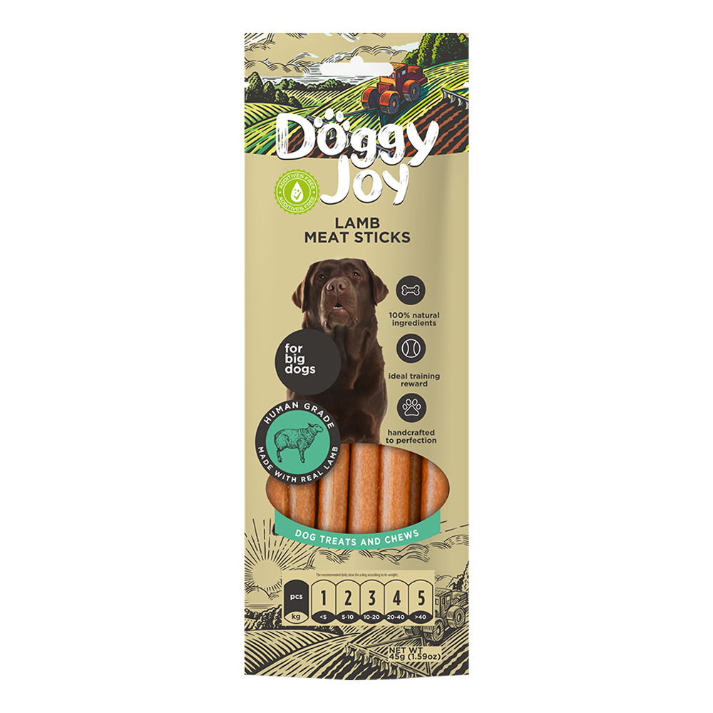 Doggy Joy Lamb Meat Sticks Dog Treats 45gm