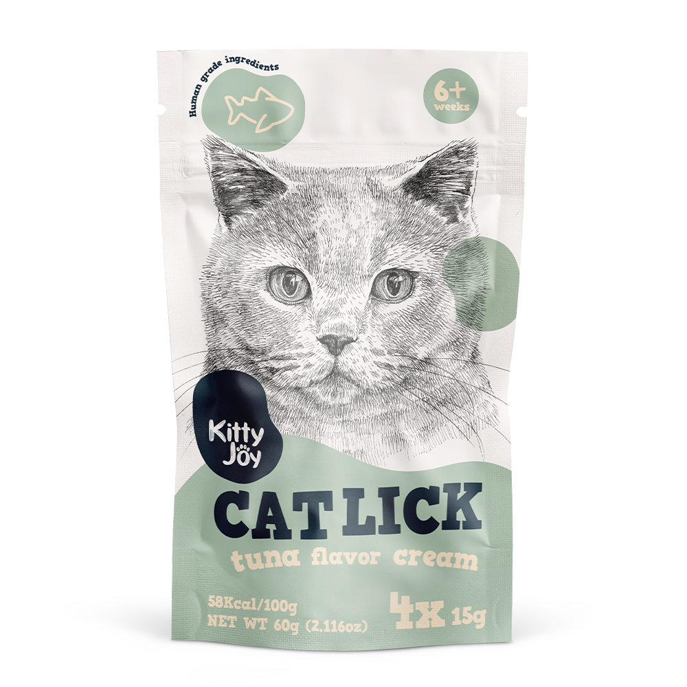 Kitty Joy Cat Lick Tuna Flavor Cream Cat Treats 4x15gm