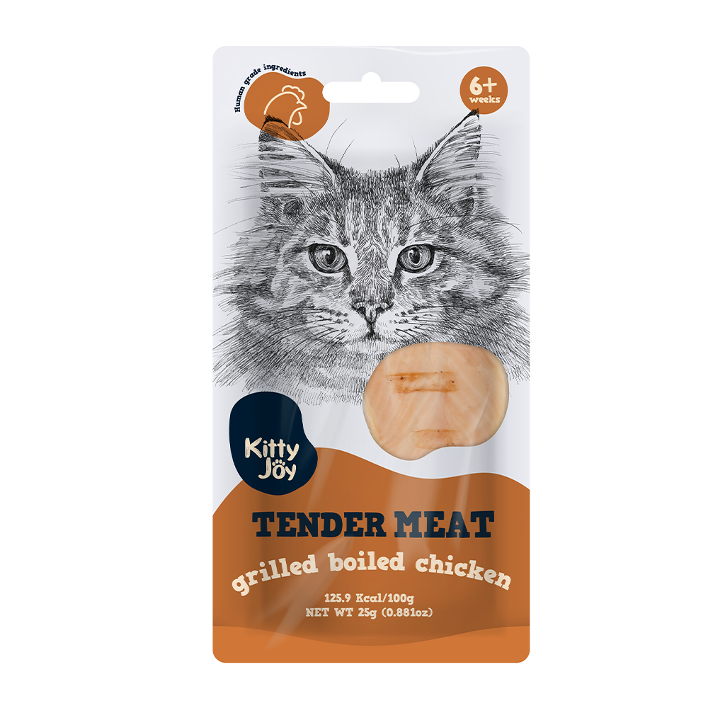 Kitty Joy Tender Meat Grilled Boiled Chicken Cat Treats 25gm