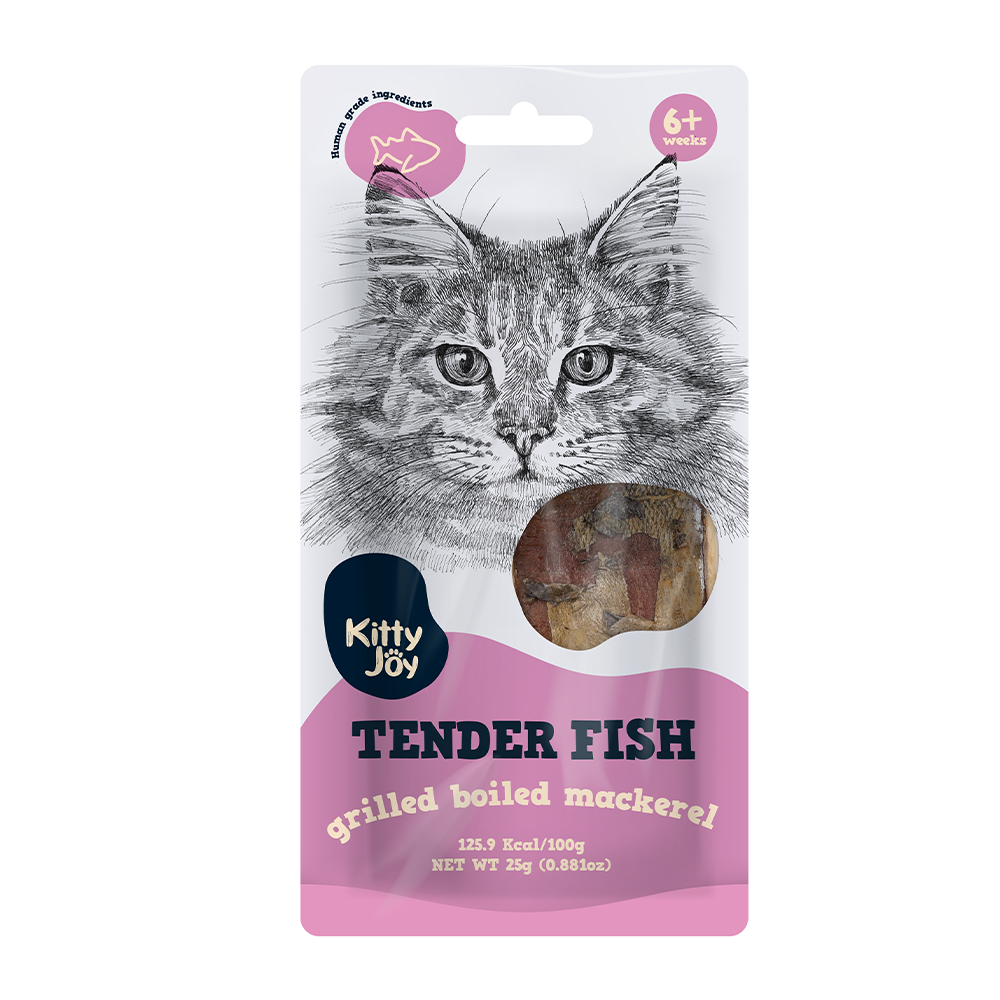 Kitty Joy Tender Fish Grilled Boiled Mackerel Cat Treats 25gm