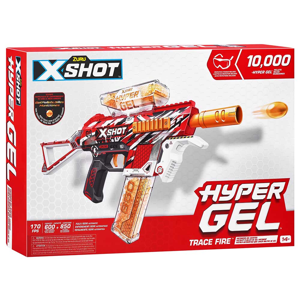 X-Shot - مسدس جل هايبر جل متوسط ​​الحجم (10000 جيليت)