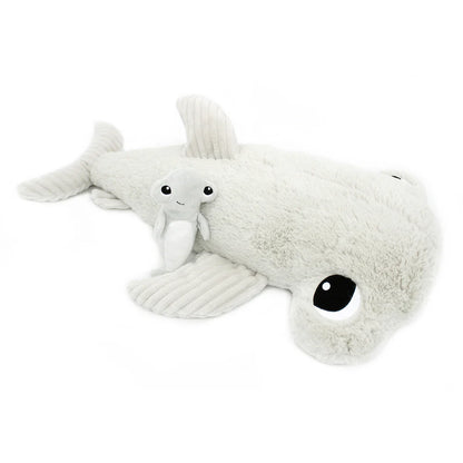 Les Déglingos - Clou The Hammerhead Shark Mom And Baby - Light Grey