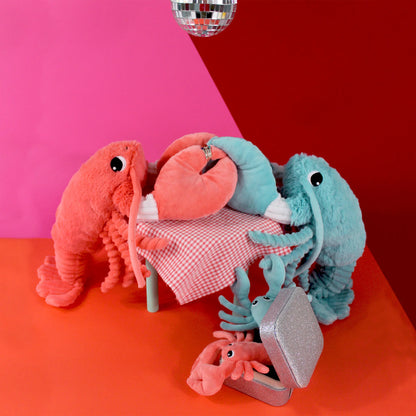 Les Déglingos - Iloveyou The Lobster Mom And Baby - Aqua Blue