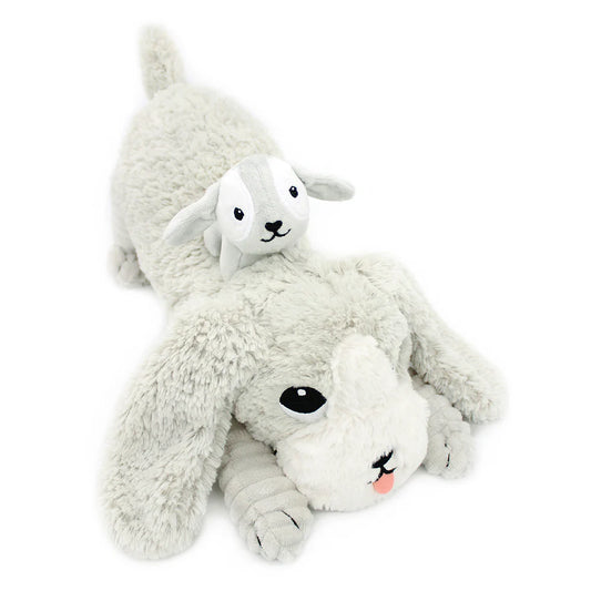 Les Déglingos - Toutou The Dog Mom And Baby - Light Grey