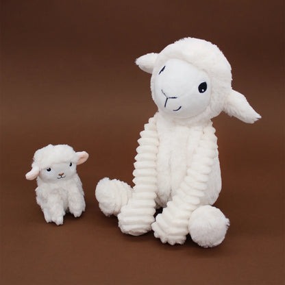 Les Déglingos - Olou Sheep Mom And Baby - White