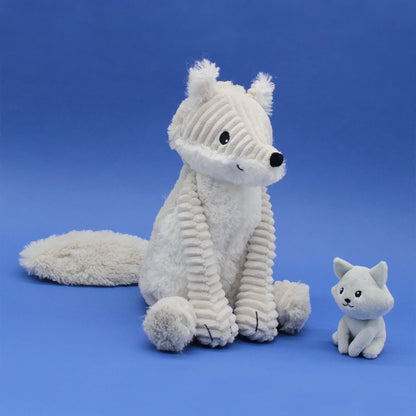 Les Déglingos - Frimou Arctic Fox Mother And Baby - White