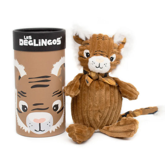 Les Déglingos - Plush Small Simply Speculos The Tiger With Box - Brown