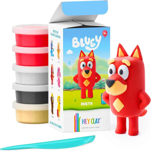 HEY CLAY Bluey Rusty, Series Collections, 5 cans