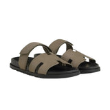 Hermes Chypre Sandals "Etoupe Leather"