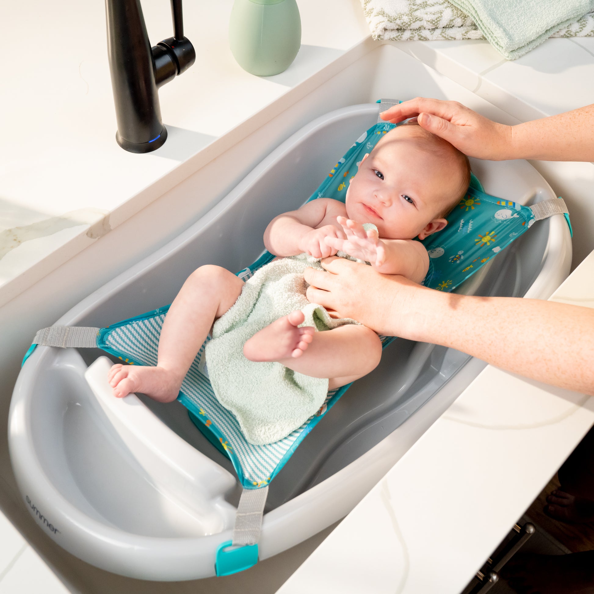 summer infant bath tub replacement parts Summer Infant - Comfy Clean Deluxe Baby Bath Tub - Blue – Flitit