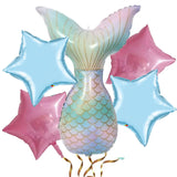 Celebration Balloons Mermaid Assorted 5pcs