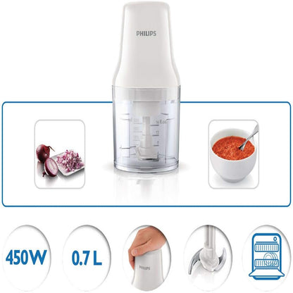 Philips Chopper Daily Collection - White - HR1393/01 - UAE Version