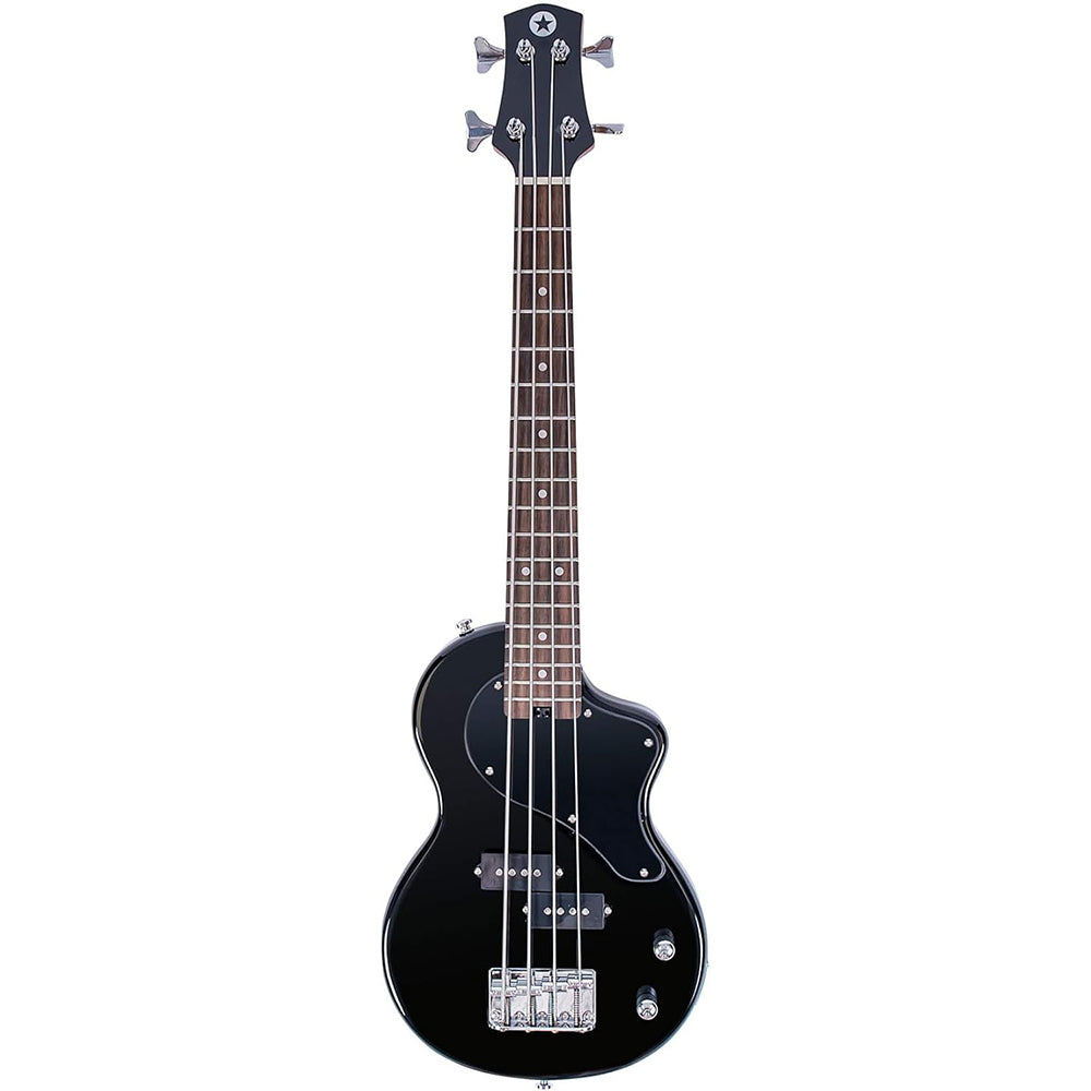 Carry-On ST Bass Travel Guitar, Jet Black