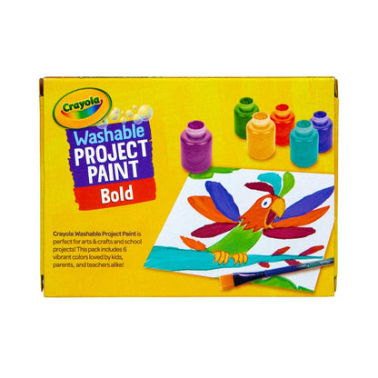 Crayola Washable Project Paint Bold Colors 6pc