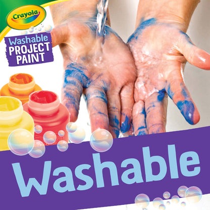 Crayola Washable Project Paint Bold Colors 6pc