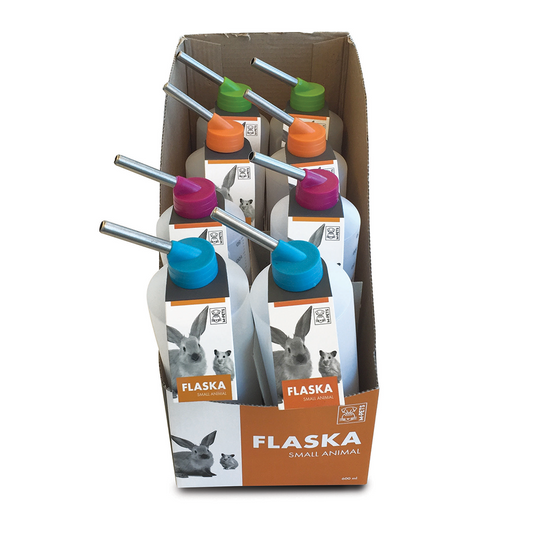 M-PETS Flaska Drinking Bottle Display Box of Mixed Colors 8pcs 600ml