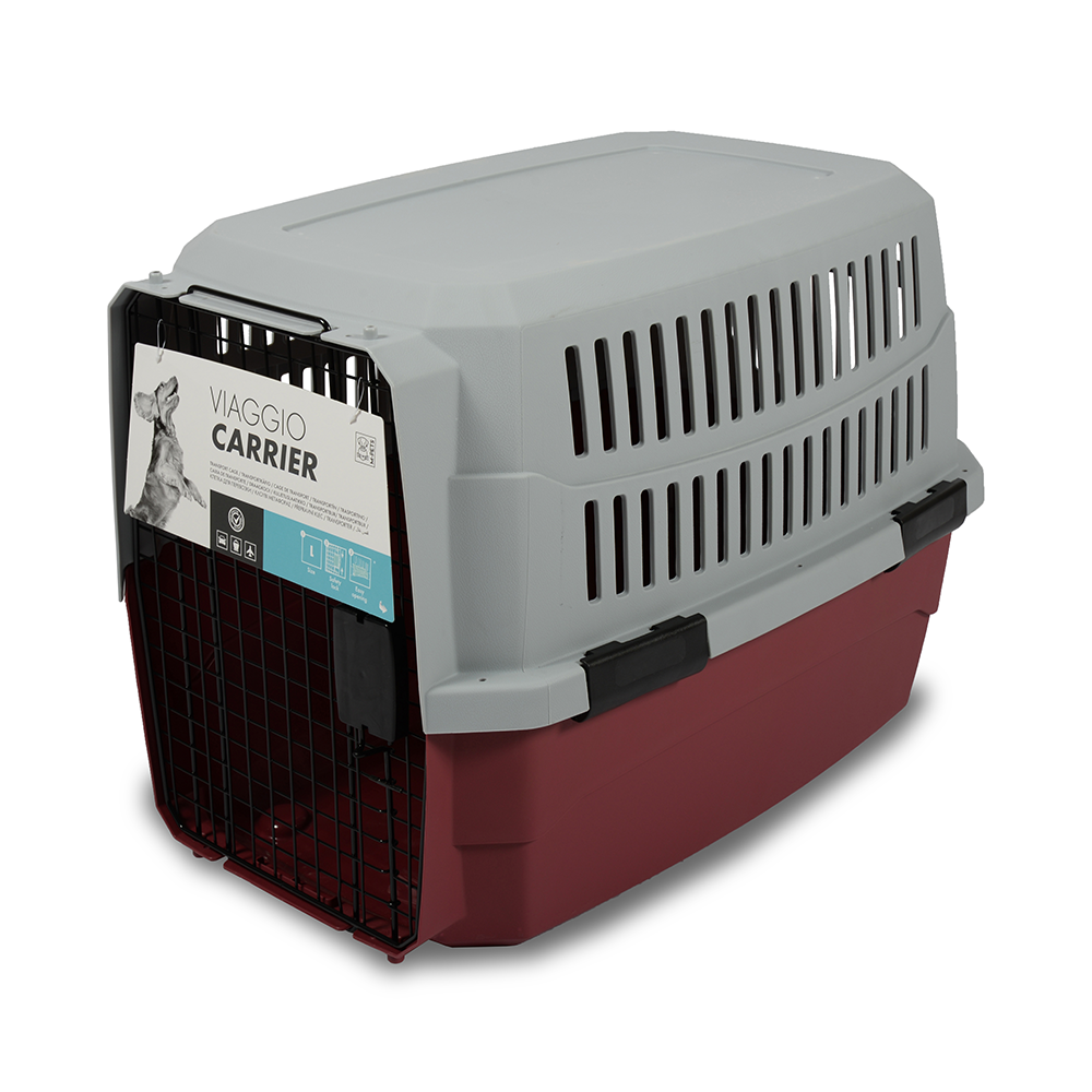 M-PETS Viaggio Carrier Red / Grey Large 81.3x56x58.5cm