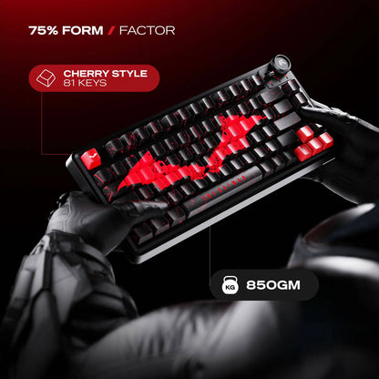 Cybeart Nighthawk 75 - The Batman - TKL Tri-Mode Wireless RGB Gaming Keyboard