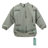 Once Upon a Dua - Long Sleeved Pocket Bib with Carry Pouch - Sage