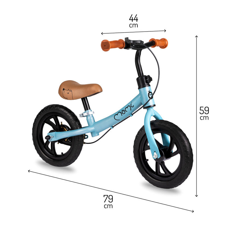 MoMi Breki Bicycle With Brake - Blue