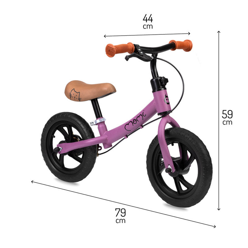 MoMi Breki Bicycle With Brake - Purple