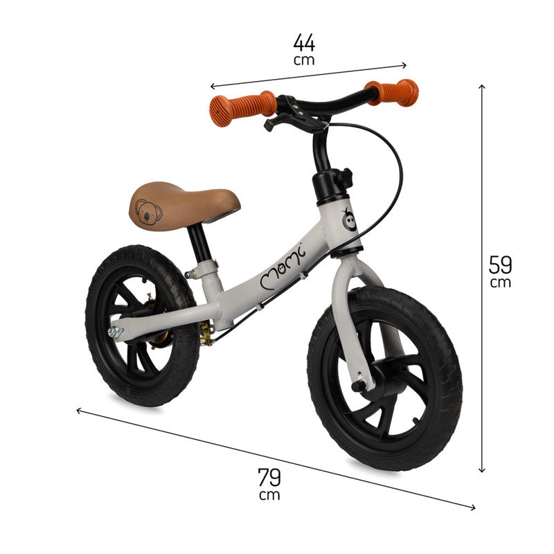 MoMi Breki Bicycle With Brake - Gray