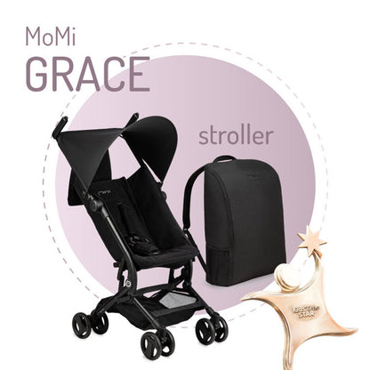 MoMi Grace Pocket Stroller - Black