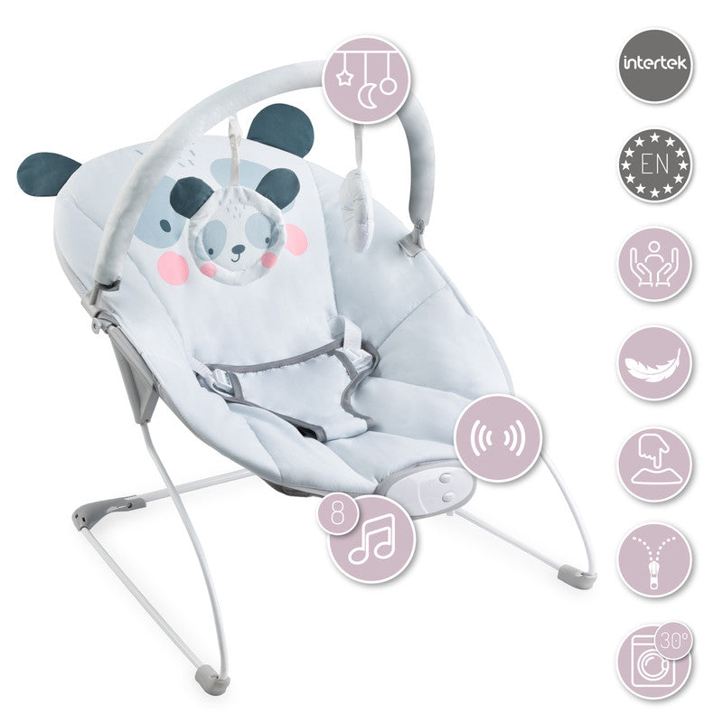 MoMi Glossy Panda Bouncer