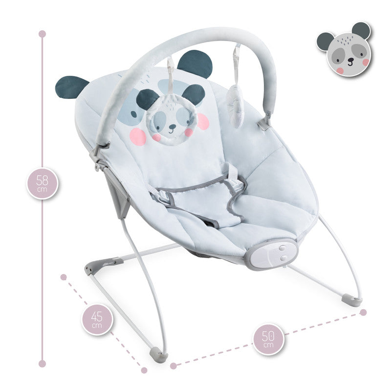 MoMi Glossy Panda Bouncer