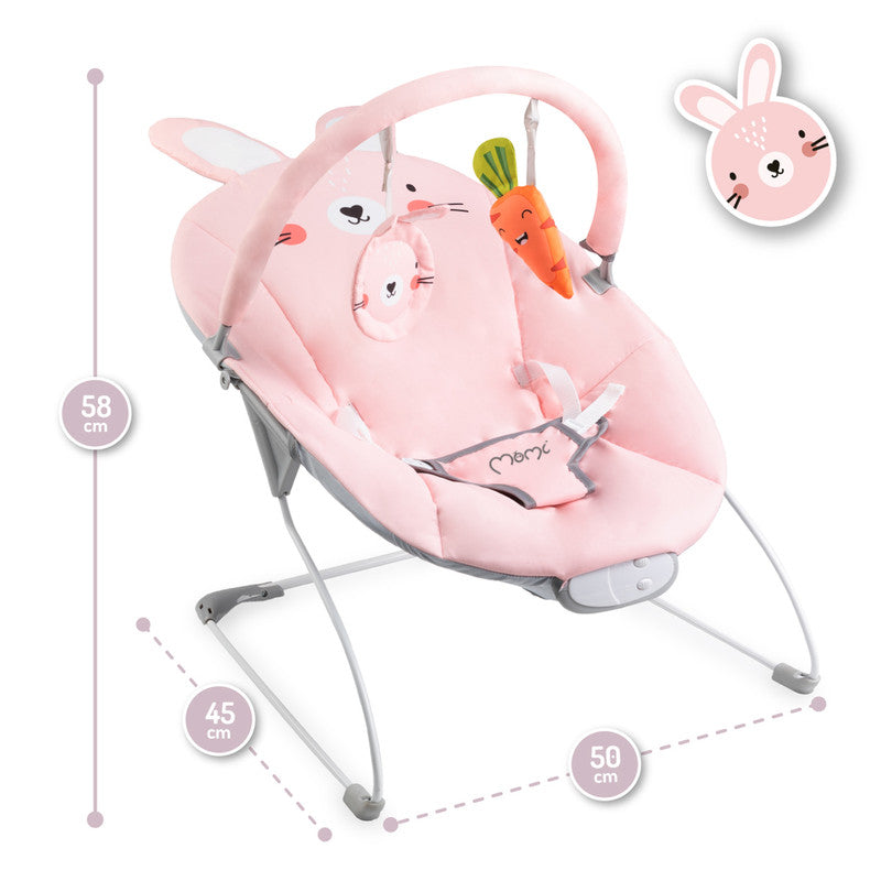 MoMi Glossy Bunny Baby Bouncer