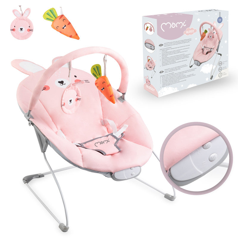 MoMi Glossy Bunny Baby Bouncer