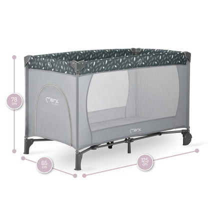MoMi Belove Travel Crib - Gray