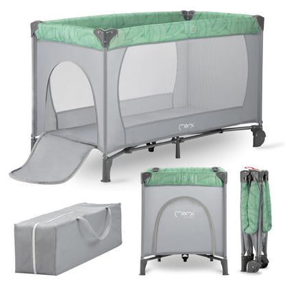 MoMi Belove Travel Crib - Jade