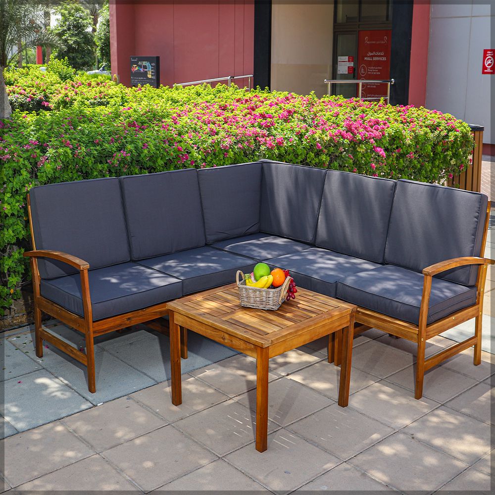 L Shape Sofa Outdoor Patio Furniture Set