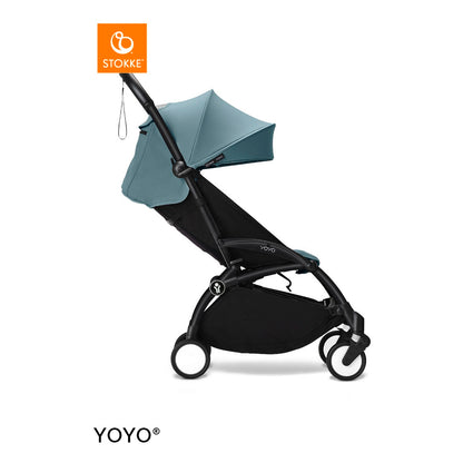 Stokke YOYO3 Black Frame & 6+ Aqua Bundle