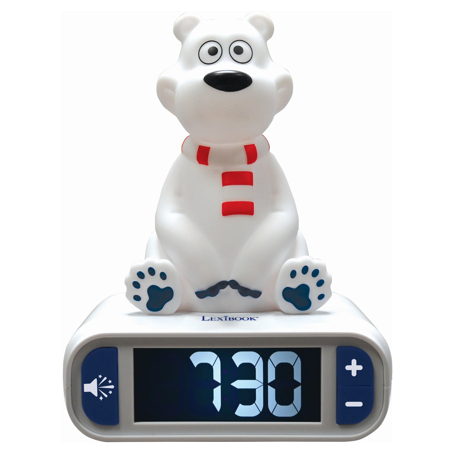 lexibook - polar bear 3d color change pocket night light 13cm