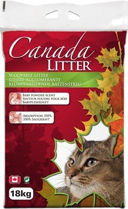 Canada Scoopable Clumping Baby Powder Scented Cat Litter 18kg