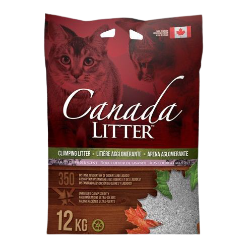 Canada Scoopable Clumping Lavender Scented Cat Litter 18kg