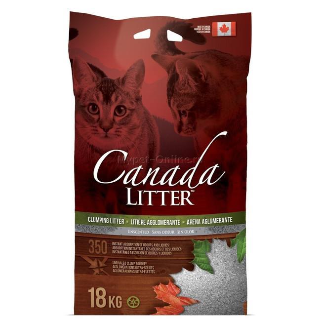 Canada Scoopable Clumping Unscented Cat Litter 18kg