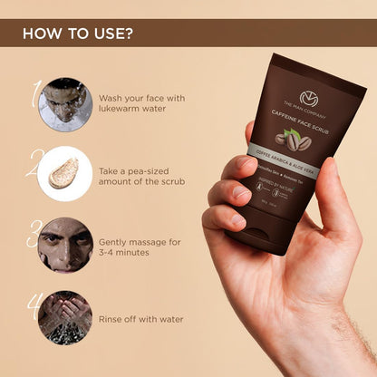 THE MAN COMPANY Coffee Arabica And Aloe Vera Face Scrub 100g