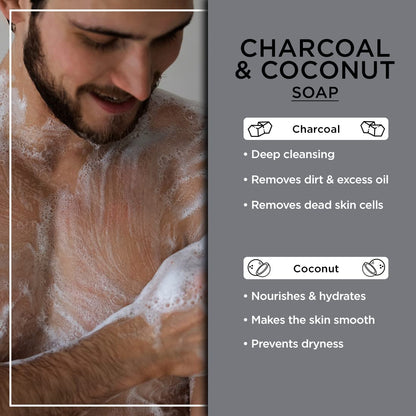 THE MAN COMPANY Charcoal And Coconut Soap 100g